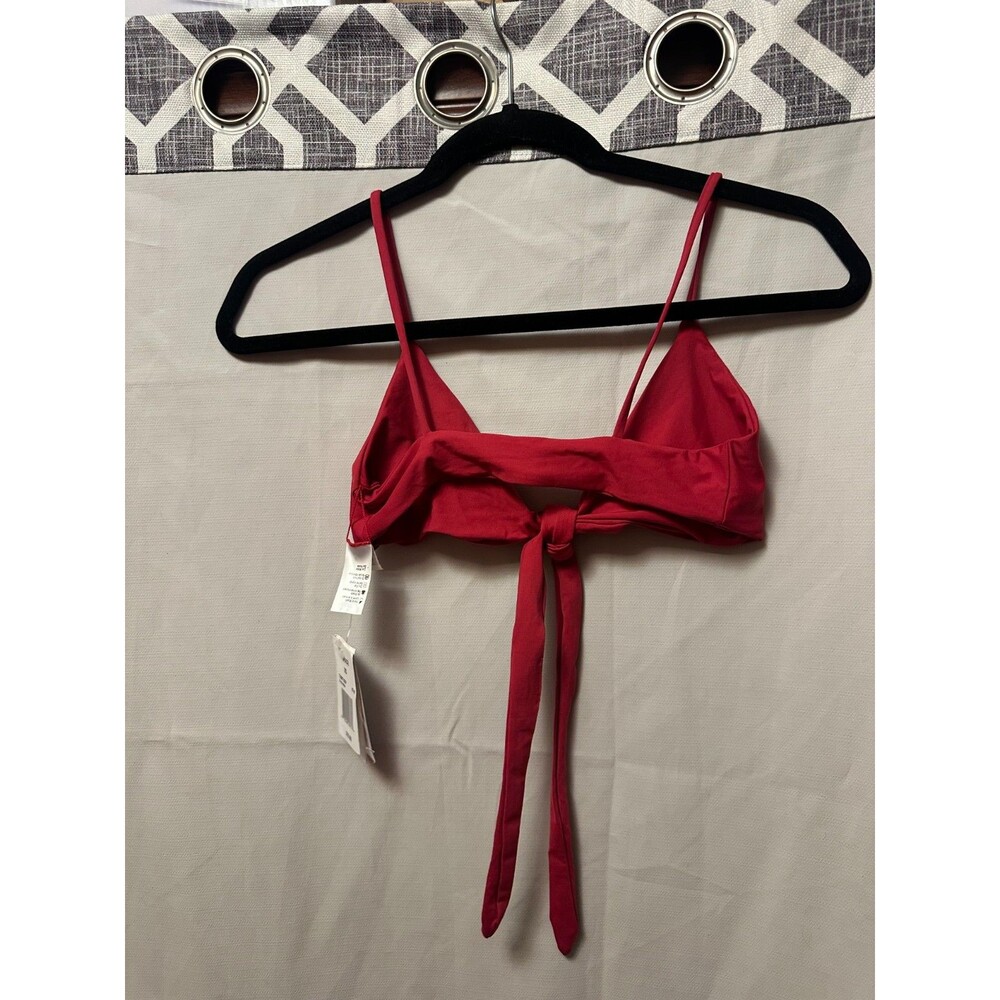 NWT L*Space Sweet & Chic Chloe Wrap Swim Top Strawberry XS (32A) - Picture 4 of 4